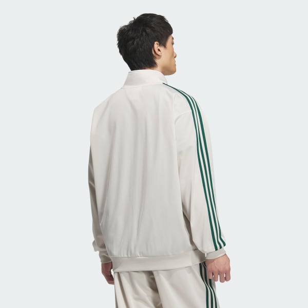 ベージュ トラックジャケット（ジェンダーニュートラル）