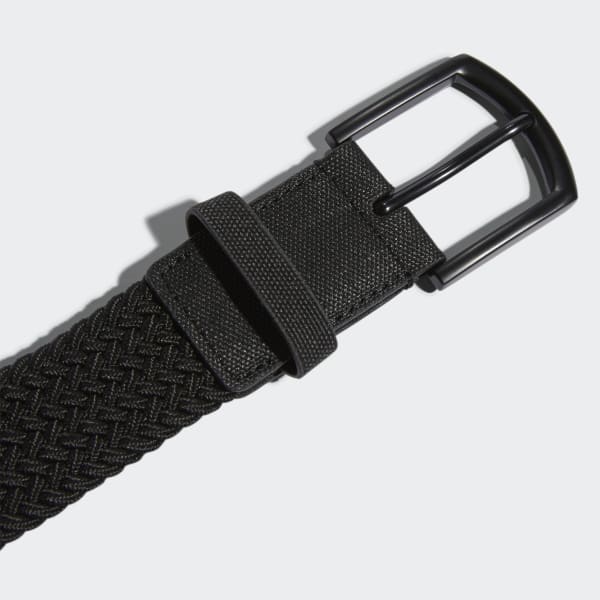 Black Men's Braided Stretch Belt
