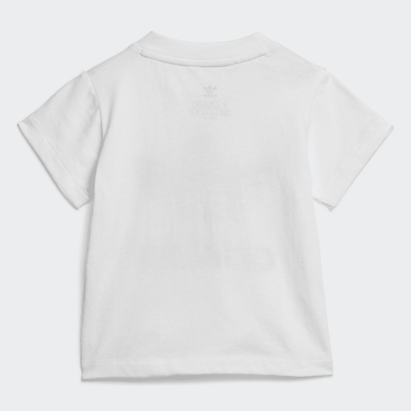 White Trefoil Shorts Tee Set
