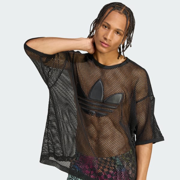 adidas x Jeremy Scott Mesh Tee - Black | adidas Deutschland