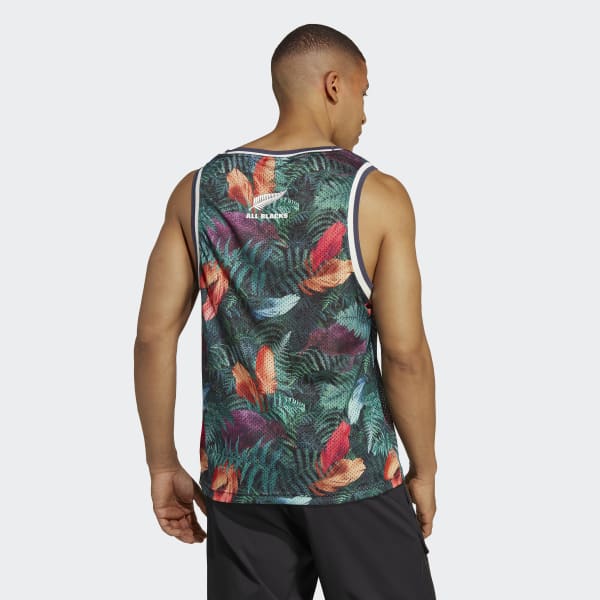 Svart All Blacks Rugby Lifestyle Singlet