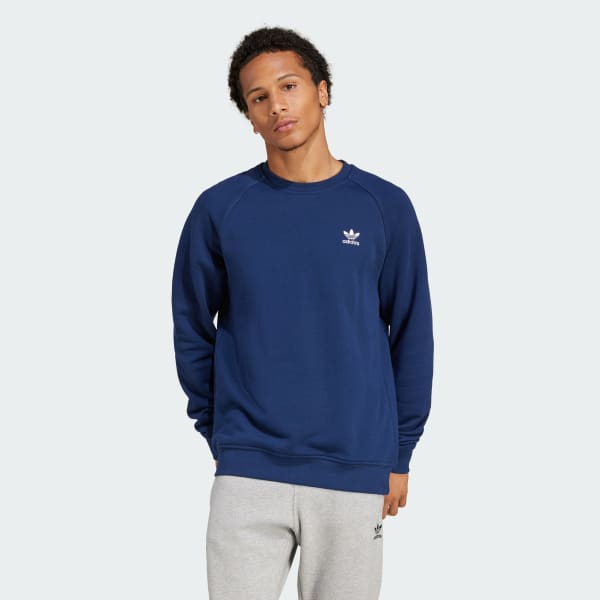 Azul Sweatshirt em Moletão Trefoil Essentials
