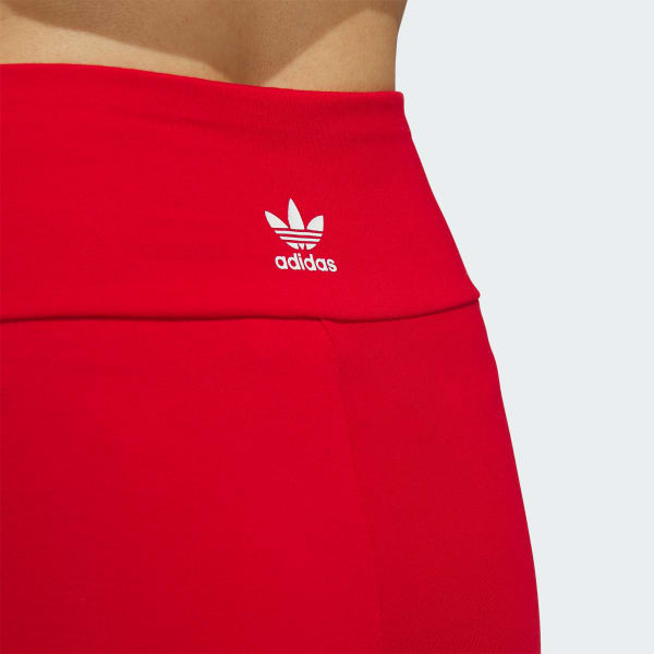 Adidas Women's Alphaskin 3-Stripes Long Tights, Glory Red – Fanletic