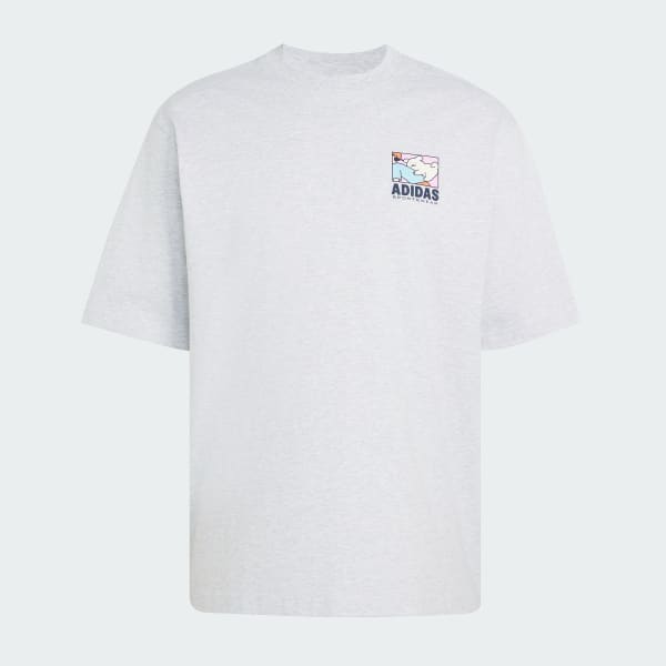 Grey ANIMAL POP BIKE GRAPHIC T-SHIRT