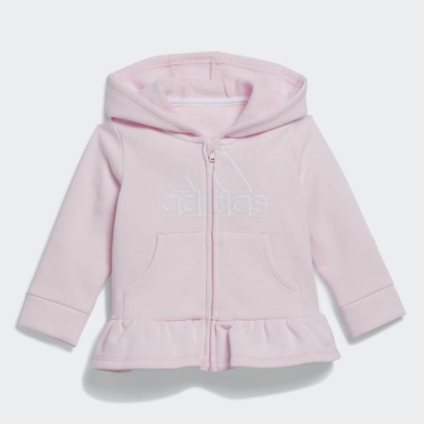 adidas Three-Piece Fleece Jacket Set - Pink | Kids' Training | adidas US