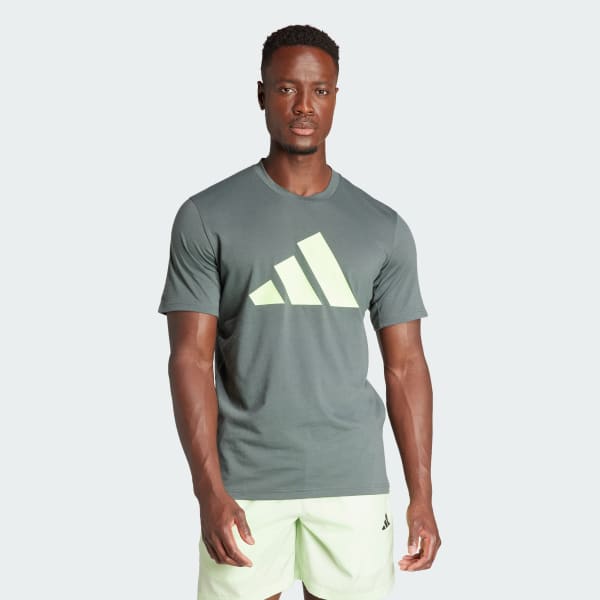 Gris Playera Deportiva Train Essentials Feelready Logo