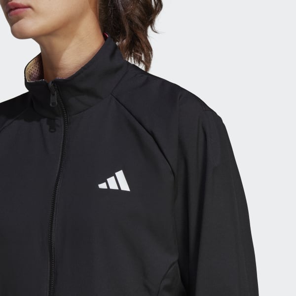 Black Melbourne Woven Tennis Jacket