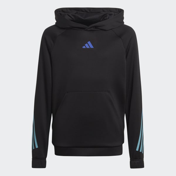 Black Train Icons AEROREADY 3-Stripes Hoodie