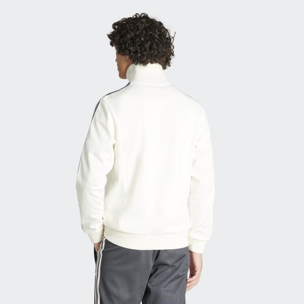 White adidas outlet track top