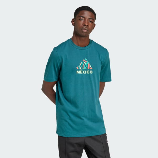 Green Mexico Football Fan Graphic Tee