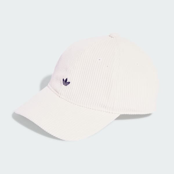 biela Šiltovka Corduroy Baseball Cap