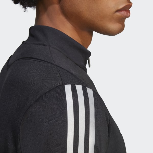 Adidas jacket discount with reflective stripes