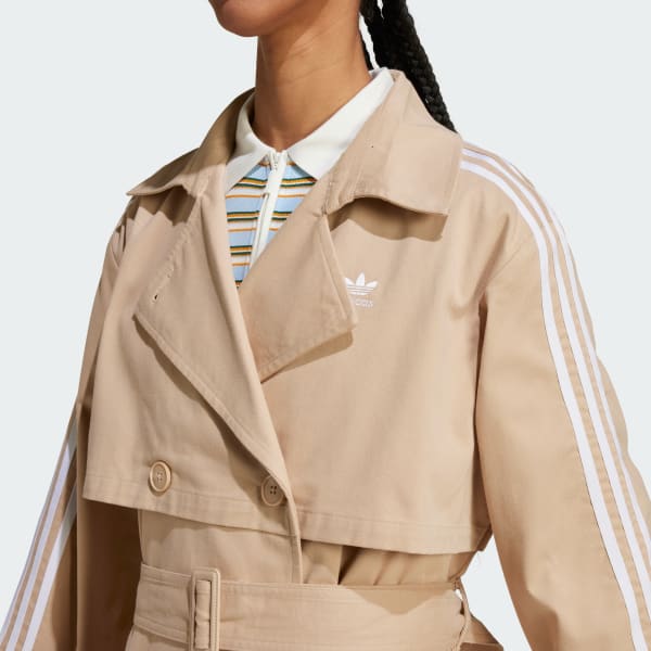 adidas Adicolor Trench Coat Twill Beige adidas Singapore