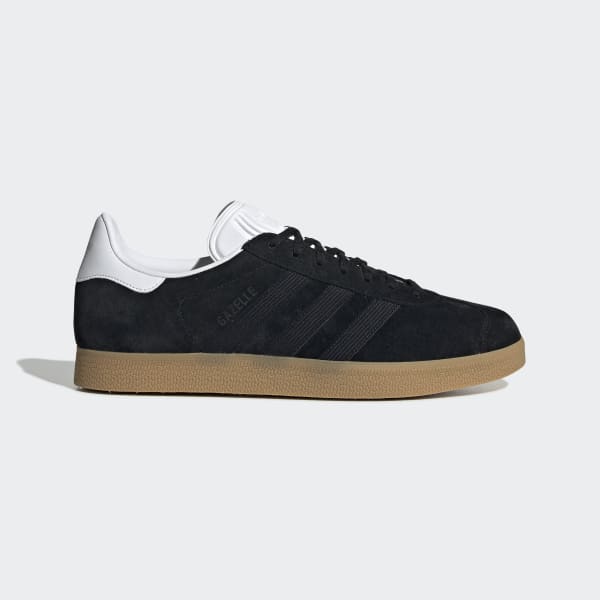 all black leather gazelles mens