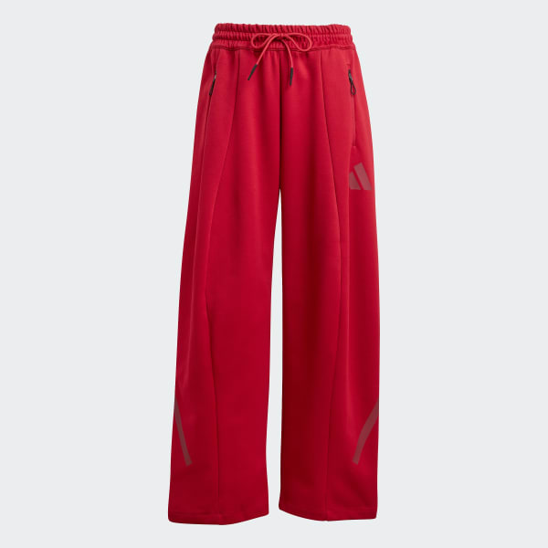 สีแดงเบอร์กันดี adidas Z.N.E. กางเกงขายาวปล่อยชาย