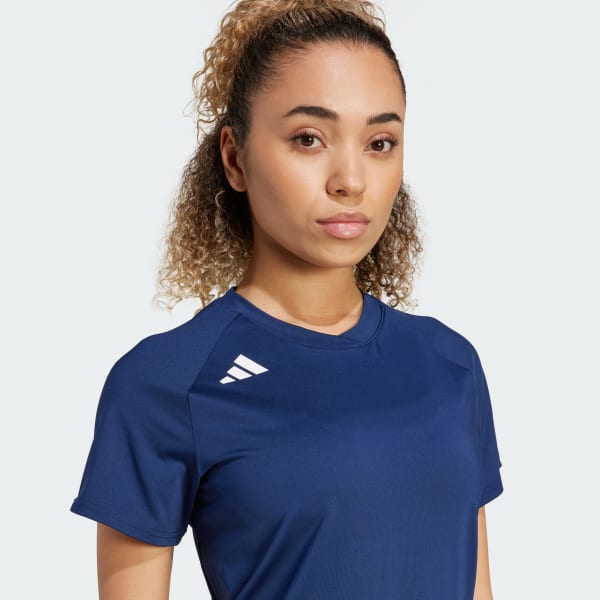 adidas HILO Short Sleeve Volleyball Jersey - Blue | Free Shipping