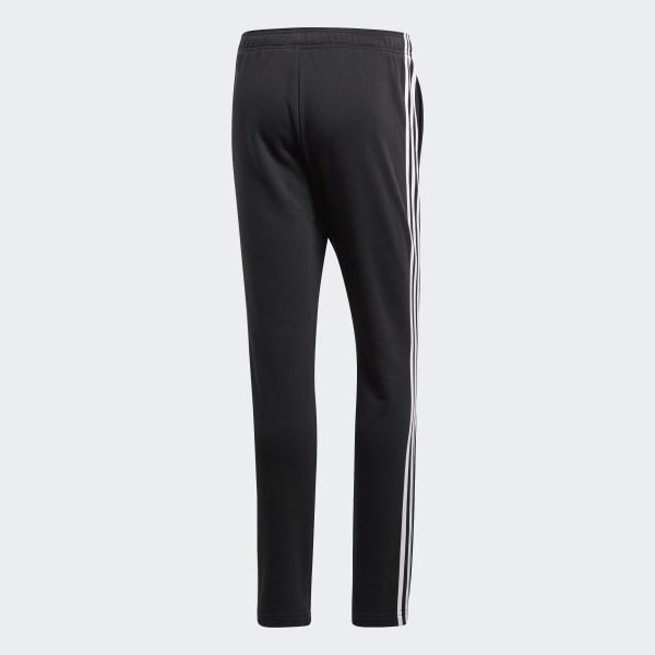 Black Essentials 3-Stripes French Terry Joggers