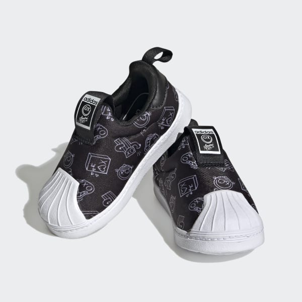 Black Superstar 360 Shoes