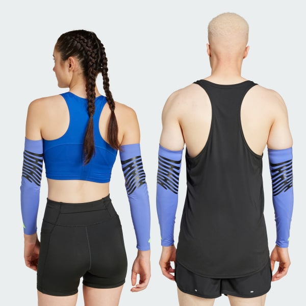 modrá Návleky Adizero Control Running