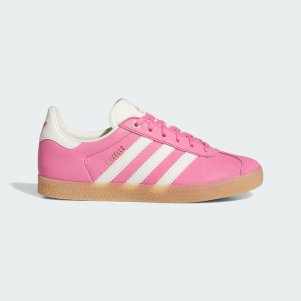 Pink adidas gazelle kids outlet