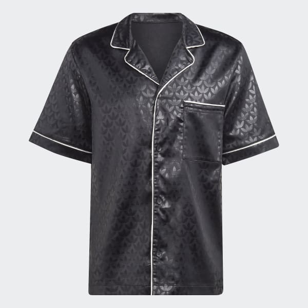 Preto Camisa Graphics Monogram