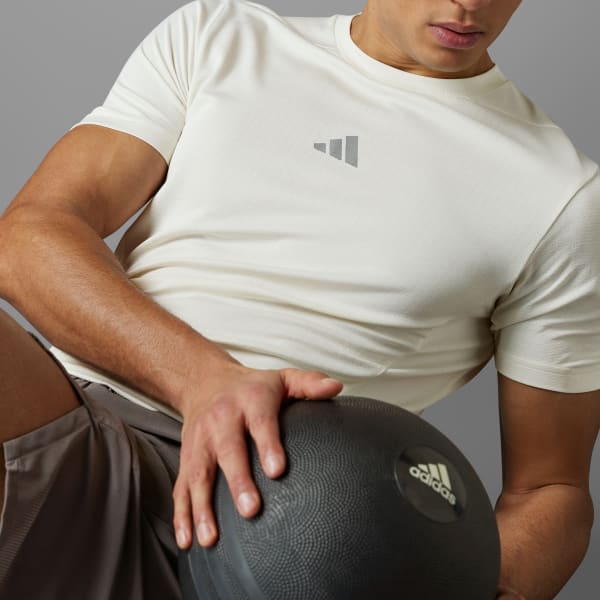 Branco Camiseta Treino Designed for Training HIIT HEAT.RDY