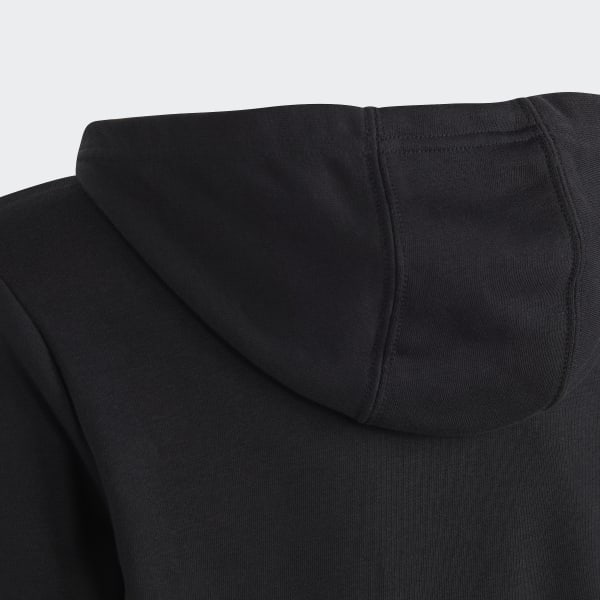 Svart Big Logo Essentials Cotton Hoodie