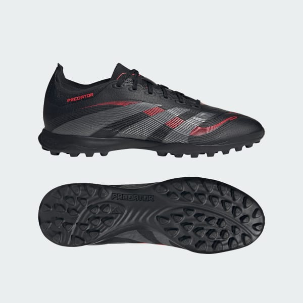 Negro Zapatilla de fútbol Predator League moqueta