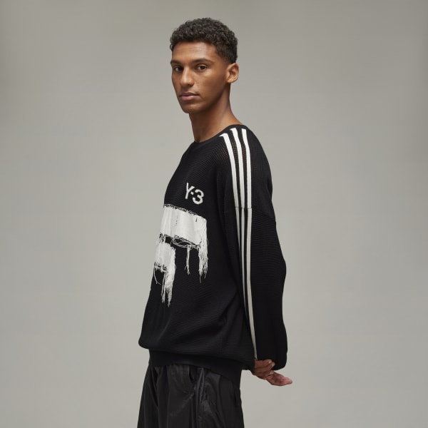 「Y's」pullover black knitt Y-