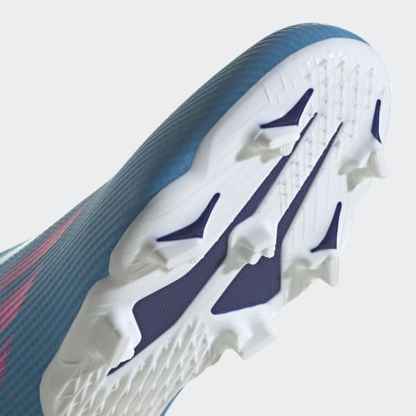 สีน้ำเงิน รองเท้าฟุตบอล X Speedflow.3 Laceless Firm Ground LSC26