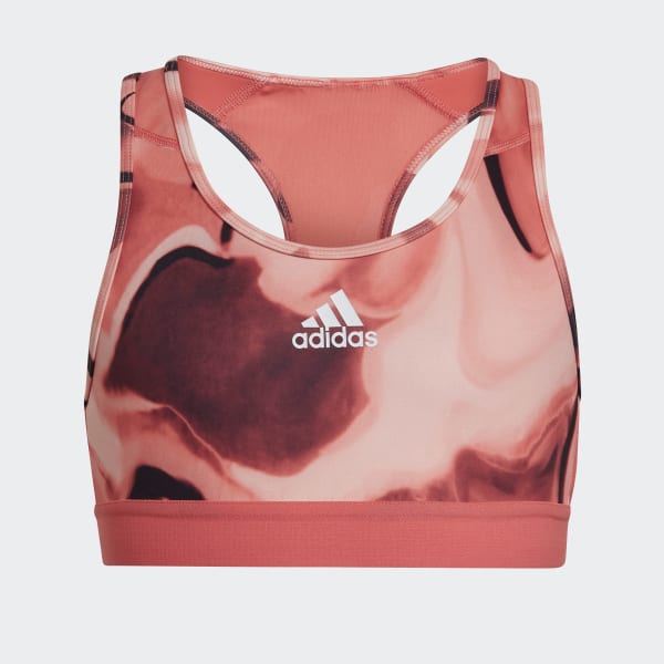 adidas Alphaskin Graphic AEROREADY Sports Bra - Pink | adidas UK