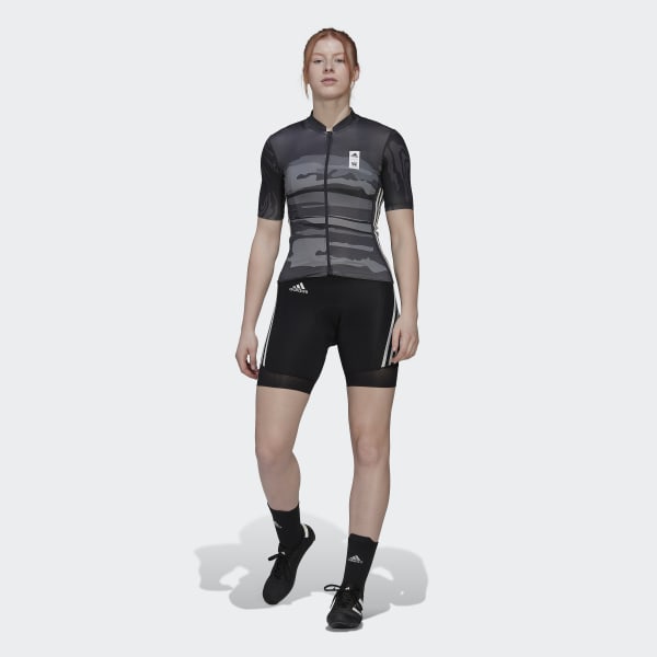 Grigio Maglia da ciclismo Thebe Magugu Short Sleeves