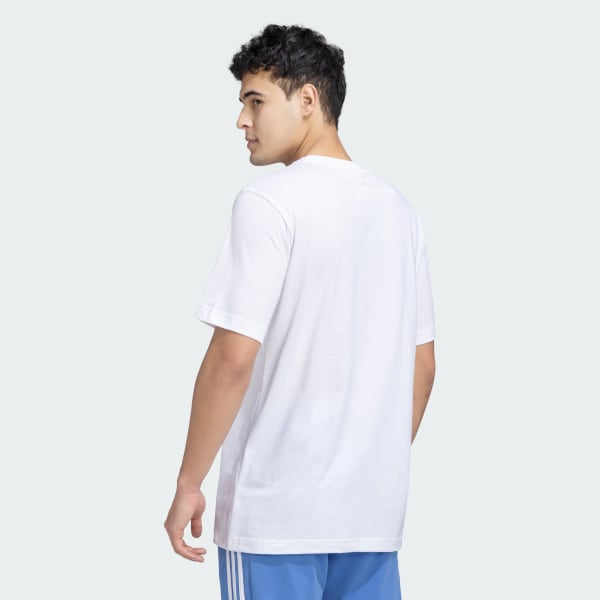 White M C CAMO LOGO T