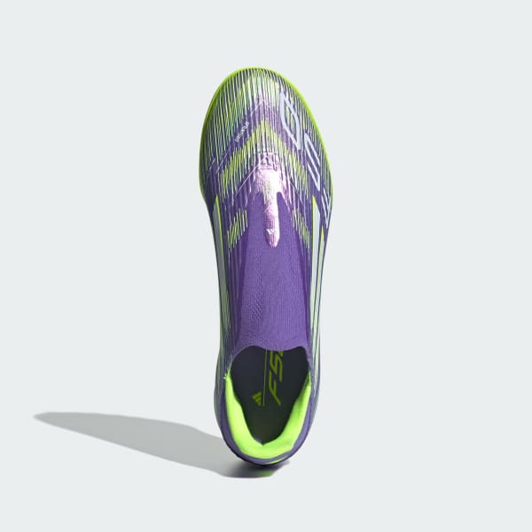 Purple F50 League Laceless Turf Cleats