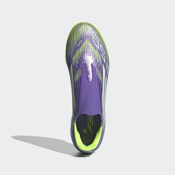 adidas F50 League Laceless Turf Cleats - Purple | Free