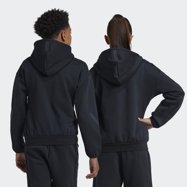 【adidas】オレンジ/ブラック フード付きジャケットとパンツセット adidas_Z.N.E.