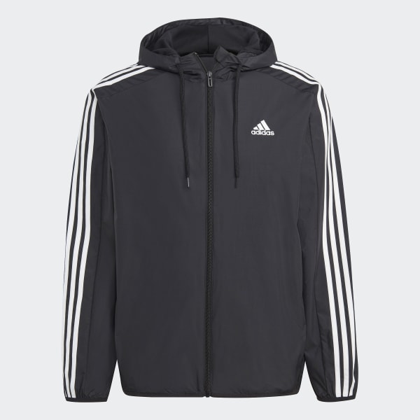 Negro Rompevientos Tejido Essentials 3 Franjas