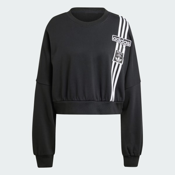 Adidas originals adibreak crop sweatshirt new arrivals