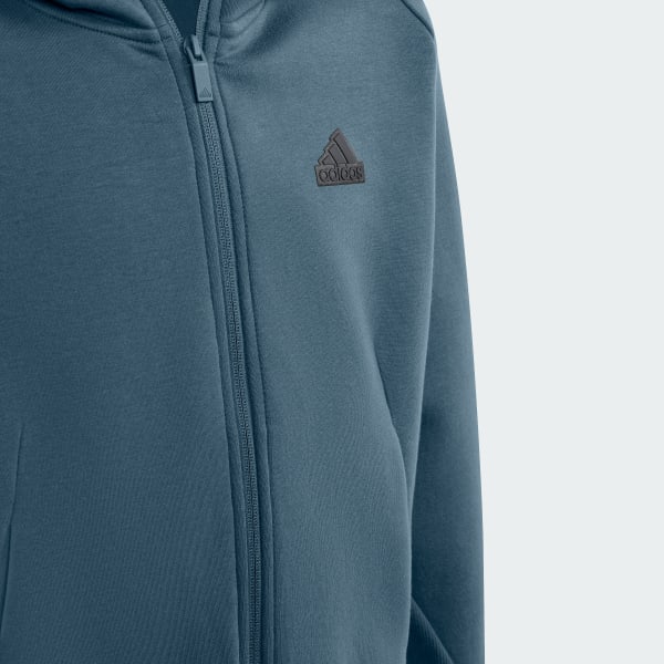 Gra adidas Z.N.E. Full-Zip Kids hættetrøje