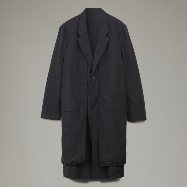 Negro CR NYL OVRCOAT