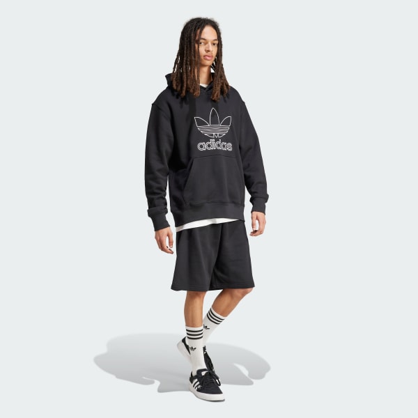 adidas Adicolor Outline Trefoil Shorts - Black | adidas adidas Adicolor Outline Trefoil Shorts - Black | adidas