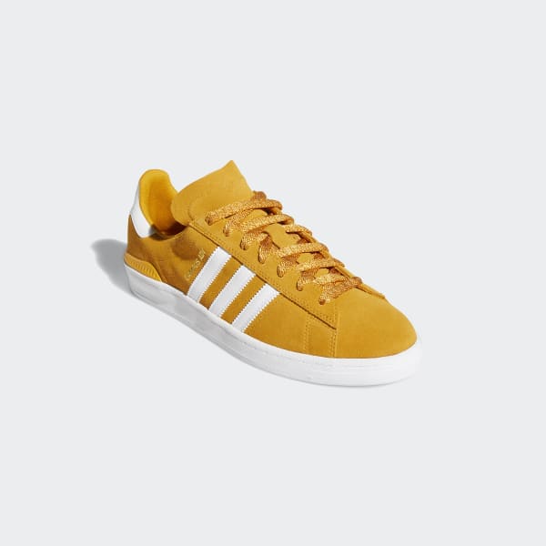 adidas yellow campus trainers