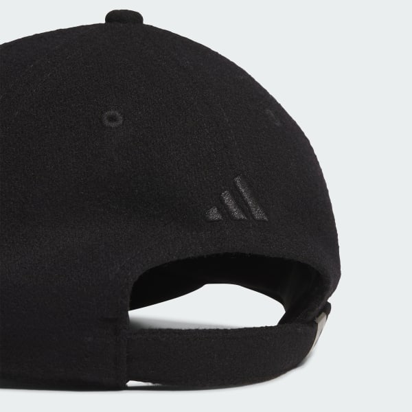 ブラック 【ゴルフ】ウールスリーストライプスキャップ