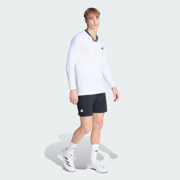 Branco CAMISOLA DE TÉNIS COM MANGA COMPRIDA CLIMACOOL