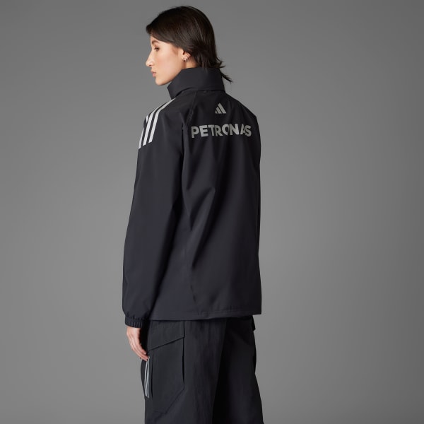 Preto CASACO IMPERMEÁVEL DE MECÂNICO DA MERCEDES-AMG PETRONAS FORMULA ONE TEAM