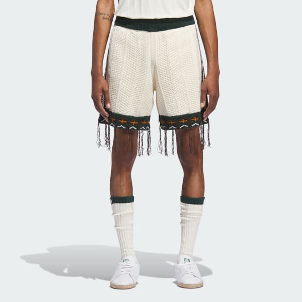 White Clot Crochet Shorts by Edison Chen