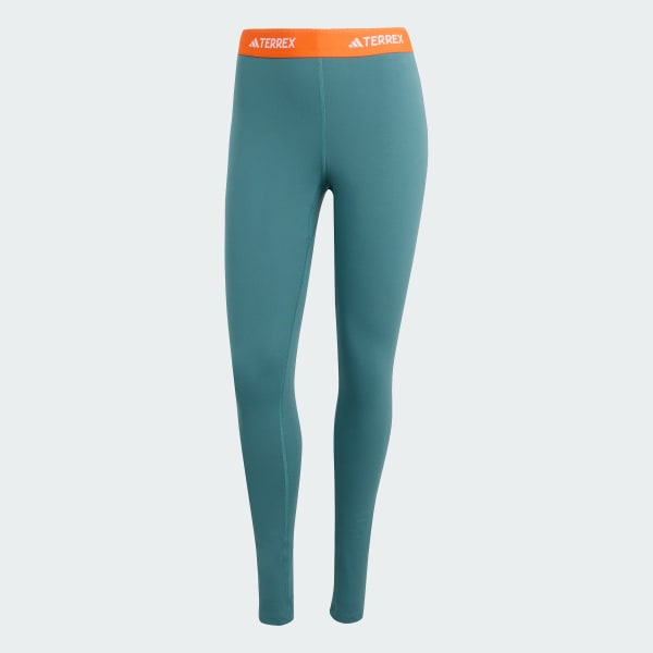 Green Multi Synthetic Base Layer Tights