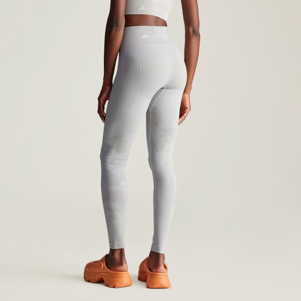สีเทา กางเกงโยคะรัดรูปไร้ตะเข็บ adidas by Stella McCartney TrueStrength