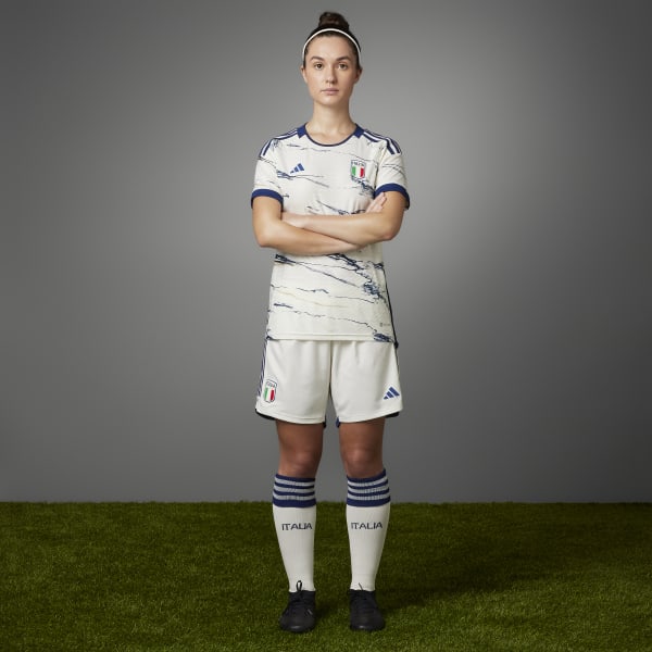 Branco Camisola Alternativa Oficial 23 da Seleção Feminina da Itália