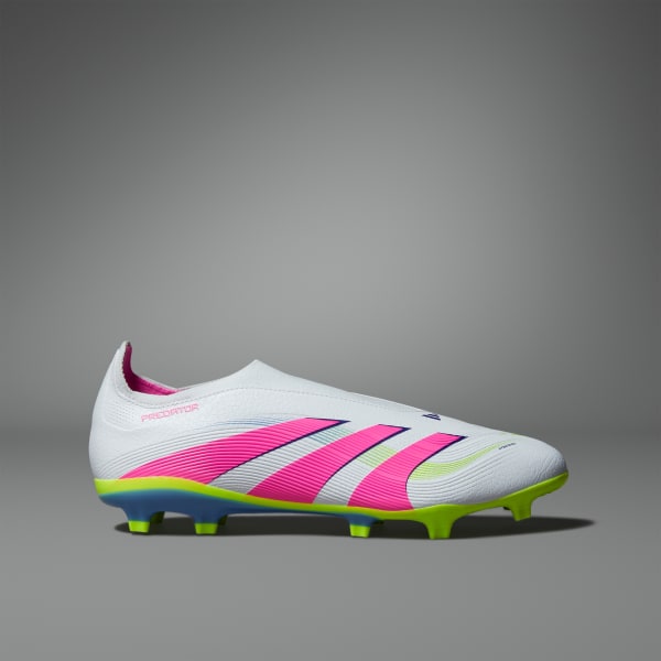 Weiss Predator League Laceless FG/MG Fußballschuh